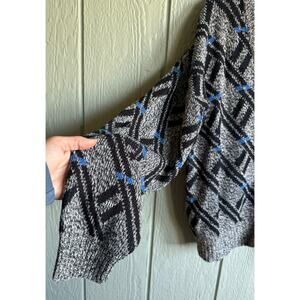 Vintage 90s Fashion Police Grandpa Cardigan, Large